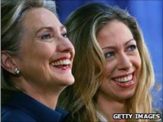 Hillary (left) and Chelsea Clinton