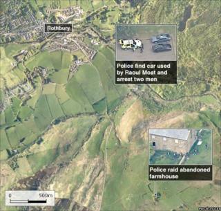 Map of Rothbury