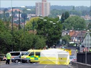 Scene of shooting