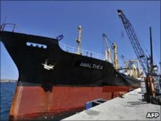 The Amalthea in Lavrio, 9 July