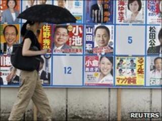 Election posters in Tokyo