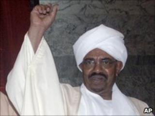 President Omar al-Bashir at the parliament in Khartoum in May 2010