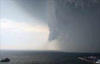 Tornado near Heligoland