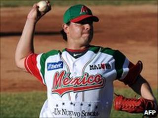 Pablo Ortega of Naranjeros de Hermosillo of Mexico