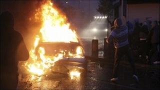 There was also overnight rioting in Belfast