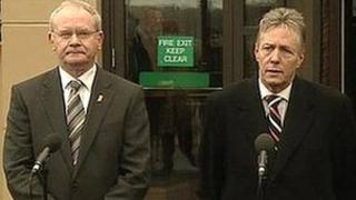 Martin McGuinness and Peter Robinson are to meet abuse victims