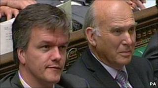Scottish Secretary Michael Moore and Business Secretary Vince Cable