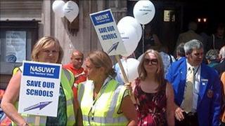 Save our schools rally