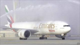 An Emirates Boeing 777