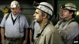 Coal miners in Saarwellingen, Germany - file photo