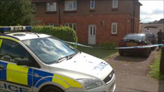 Police at scene on Wednesday morning