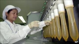 Condoms being tested in Thailand