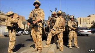 British soldiers in the southern Iraqi city of Basra in 2006