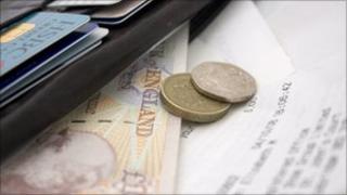 Wallet and cash