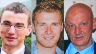 Stephen Annett, Andrew Burden and Hugh McKnight were from Annalong