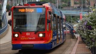 Supertram in Sheffield