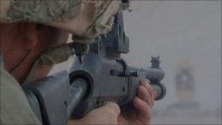 A soldier from the Brigade Reconnaissance Force prepares for Operation Tor Shezada