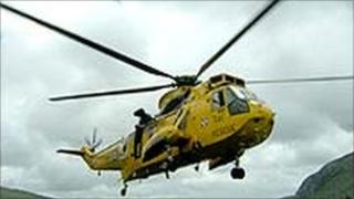 RAF Valley rescue helicopter