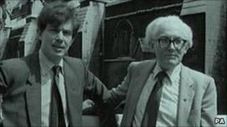 Тони Блэр и Майкл Фут в 1982 году