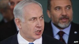 Benjamin Netanyahu and his Foreign Minister Avigdor Lieberman - January 2010