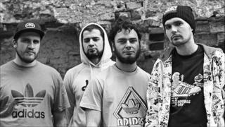 Noize MC (right) with his band