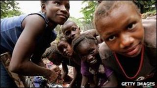 A group of Sierra Leone women