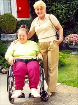 Stephania Wolf, right, and her daughter Sam Wolf