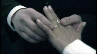Generic wedding ring pose