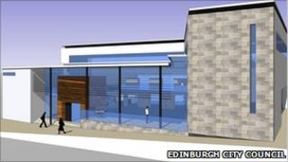 artist's impression of Drumbrae Library