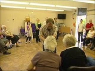 Black Country Touring members working with people in Sandwell
