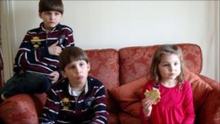 Luca, Austin and Cecilia Riggi