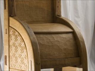 Recreated Pictish throne