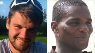 Marine Adam Brown and L/Sgt Dale McCallum