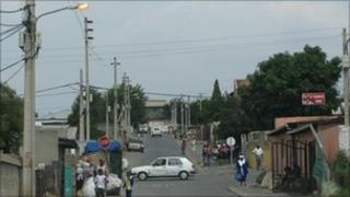 Street scene in Alexandra township, Johannesburg