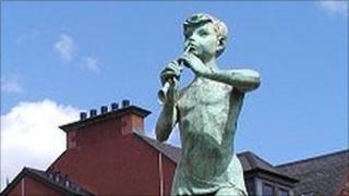 Peter Pan statue in Kirriemuir; pic courtesy of Undiscovered Scotland