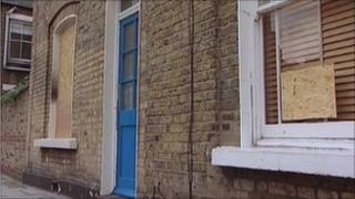 The house attacked in Stepney
