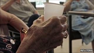Hand of elderly person (generic)