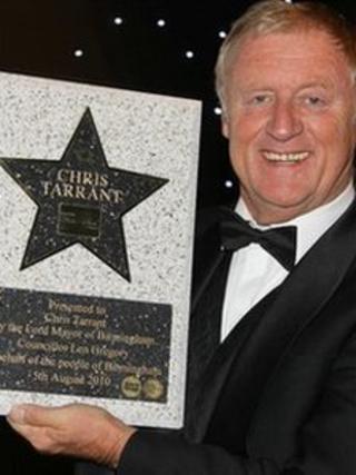 Chris Tarrant receives his Birmingham Walk of Star-picture by Birmingham BID