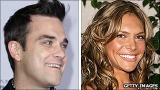 Robbie Williams and Ayda Field
