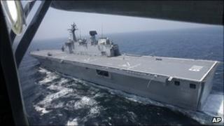 South Korean naval exercises in the Yellow Sea