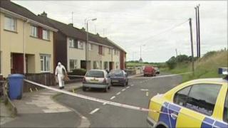 Omagh stabbing scene