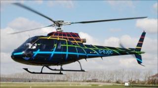 The helicopter operating from Portland's Southwell Business Park