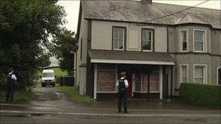 The man was stabbed in an apartment near the main Belfast to Derry road