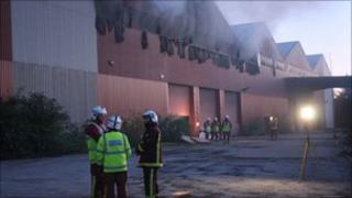 Warehouse fire