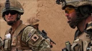 British soldiers involved in current operation Tor Shezada against Afghan insurgents (undated British Ministry of Defence photo)