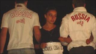 Anti-Russian theatre performance in Georgian summer camp (August 2010)