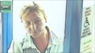 Woman captured in CCTV image