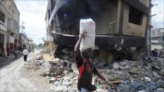 Haiti following the devastating earthquake in January 2010