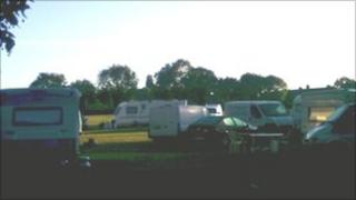 Travellers have moved onto Old Yardley Park