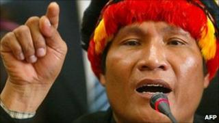 Indigenous leader Alberto Pizango